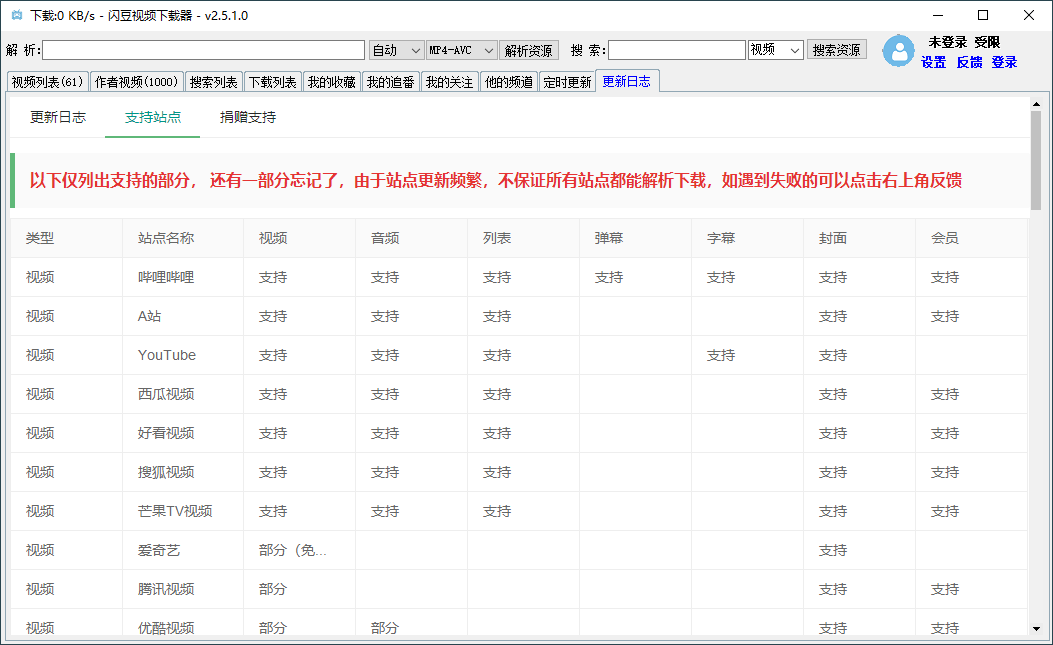 【电脑软件】闪豆多平台视频下载器v3.6.0   （2023.06.19更新）-软件百科