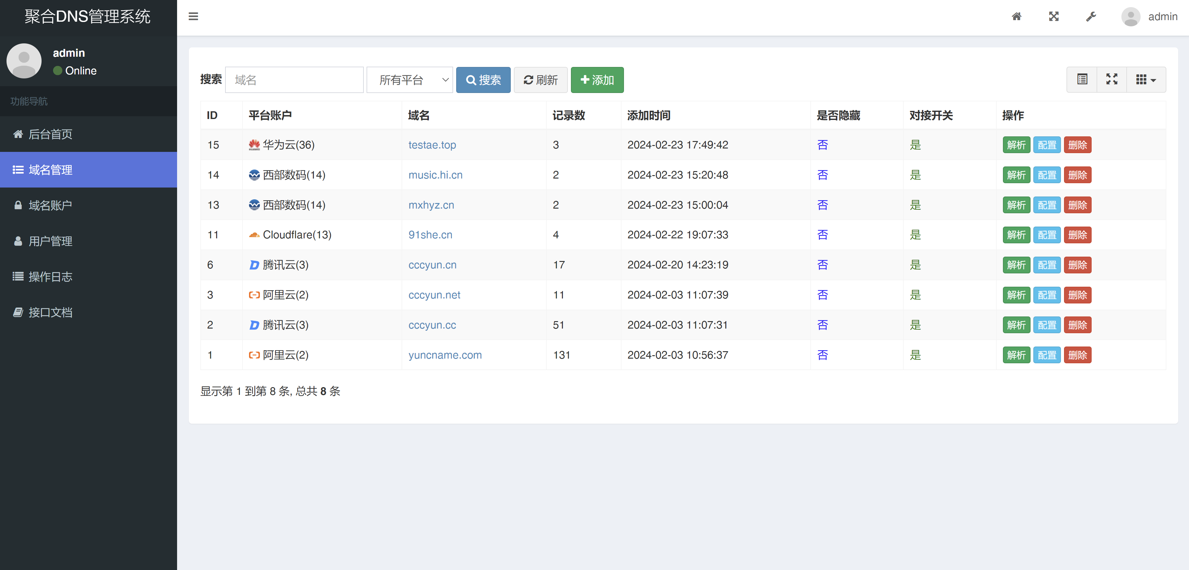 图片[2]-【亲测源码】彩虹聚合DNS管理系统v1.0全新发布-软件百科